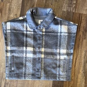 Old Navy 3T Charcoal Checkered Wool Vest